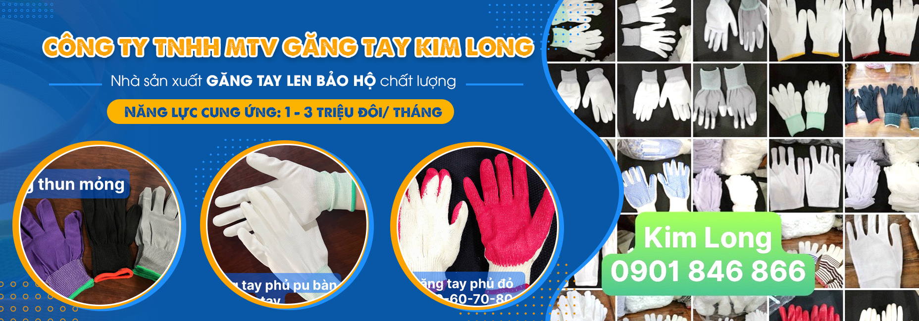 CÔNG TY TNHH MỘT THÀNH VIÊN GĂNG TAY KIM LONG